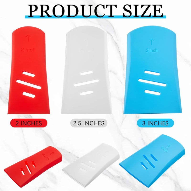 Joyfolk 6 Pcs Paint Brush Cover Silicone Multiple Sizes Paint Brush Case Sleeves Protects Bristles Keeps Shape for 2inch 2.5inch and 3inch for Storage and Organizer Blue White Red - Image 2